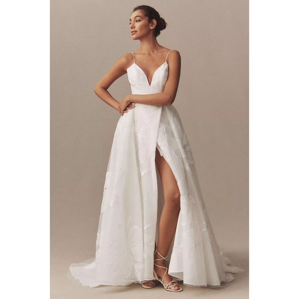 BHLDN Wtoo Watters Romy Sleeveless Corset Wedding Dress Size 6 Sample Gown
